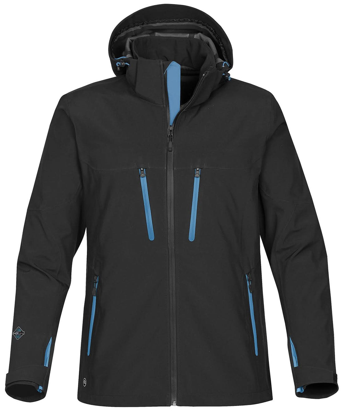 Stormtech Patrol Technical Softshell Jacket ST011 - Black Electric - Customisable Softshell Jacket