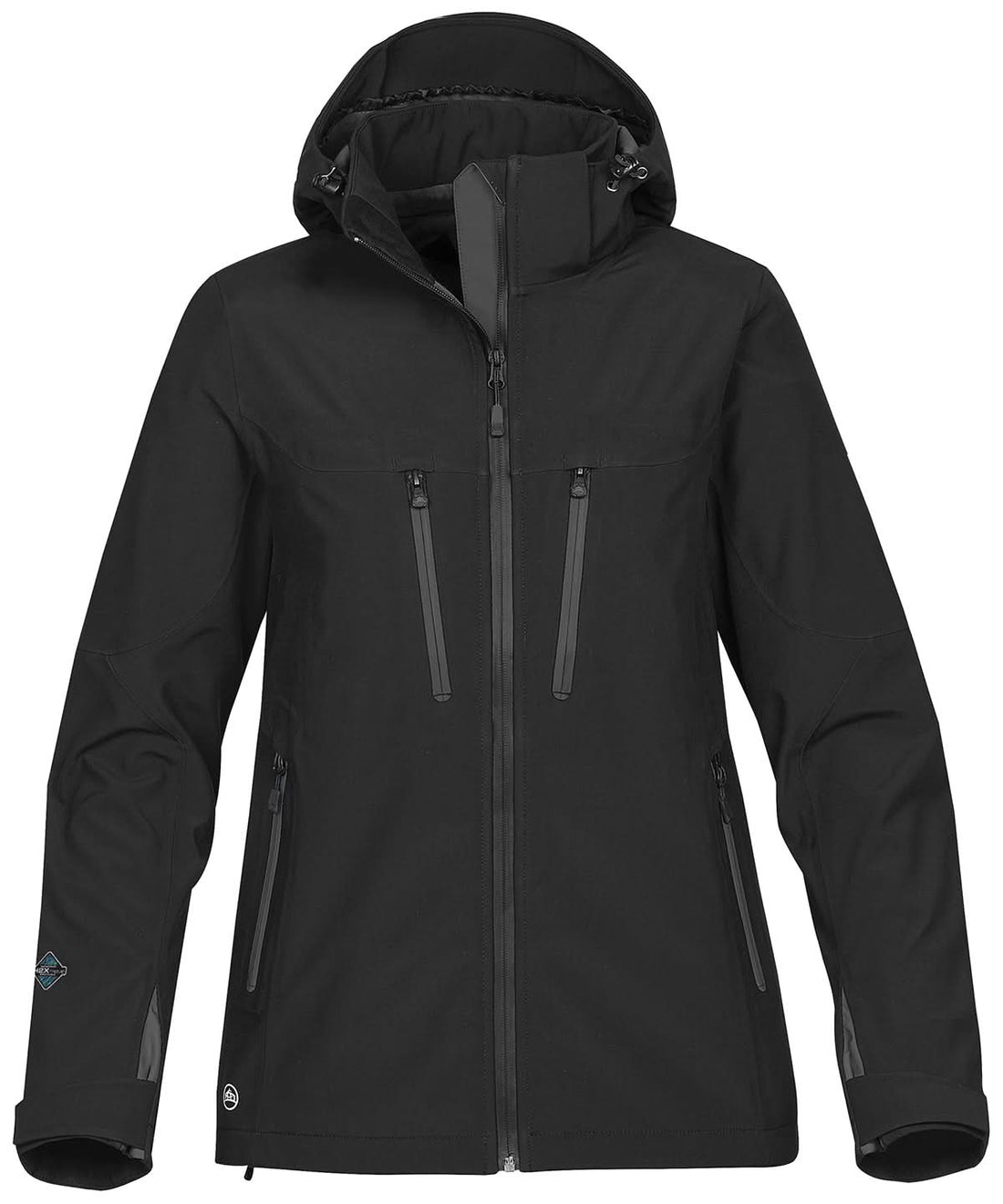 Stormtech WomenS Patrol Technical Softshell Jacket ST012 - Black Carbon - Customisable Softshell Jacket