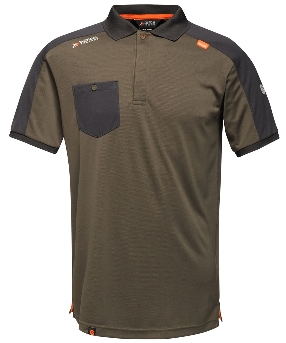 Tactical Threads Offensive wicking polo tt032 - Dark Khaki - Customisable Polos