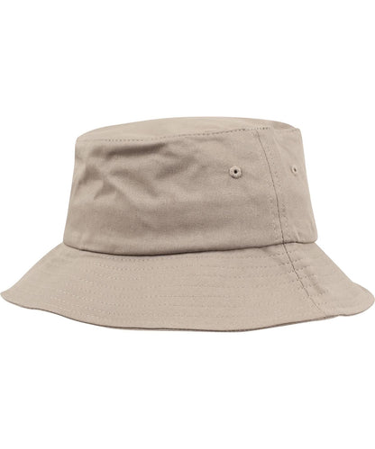 Flexfit By Yupoong Flexfit Cotton Twill Bucket Hat YP039 - Khaki One size - Customisable Hats
