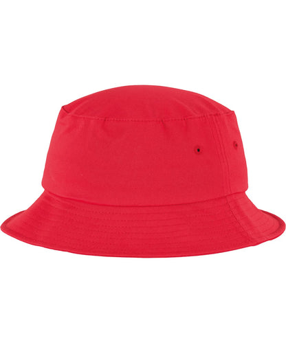 Flexfit By Yupoong Flexfit Cotton Twill Bucket Hat YP039 - Red One size - Customisable Hats