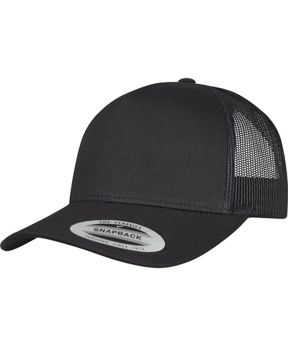 Flexfit By Yupoong 5 Panel Retro Trucker Cap 6506 YP049 - Black One size - Customisable Caps