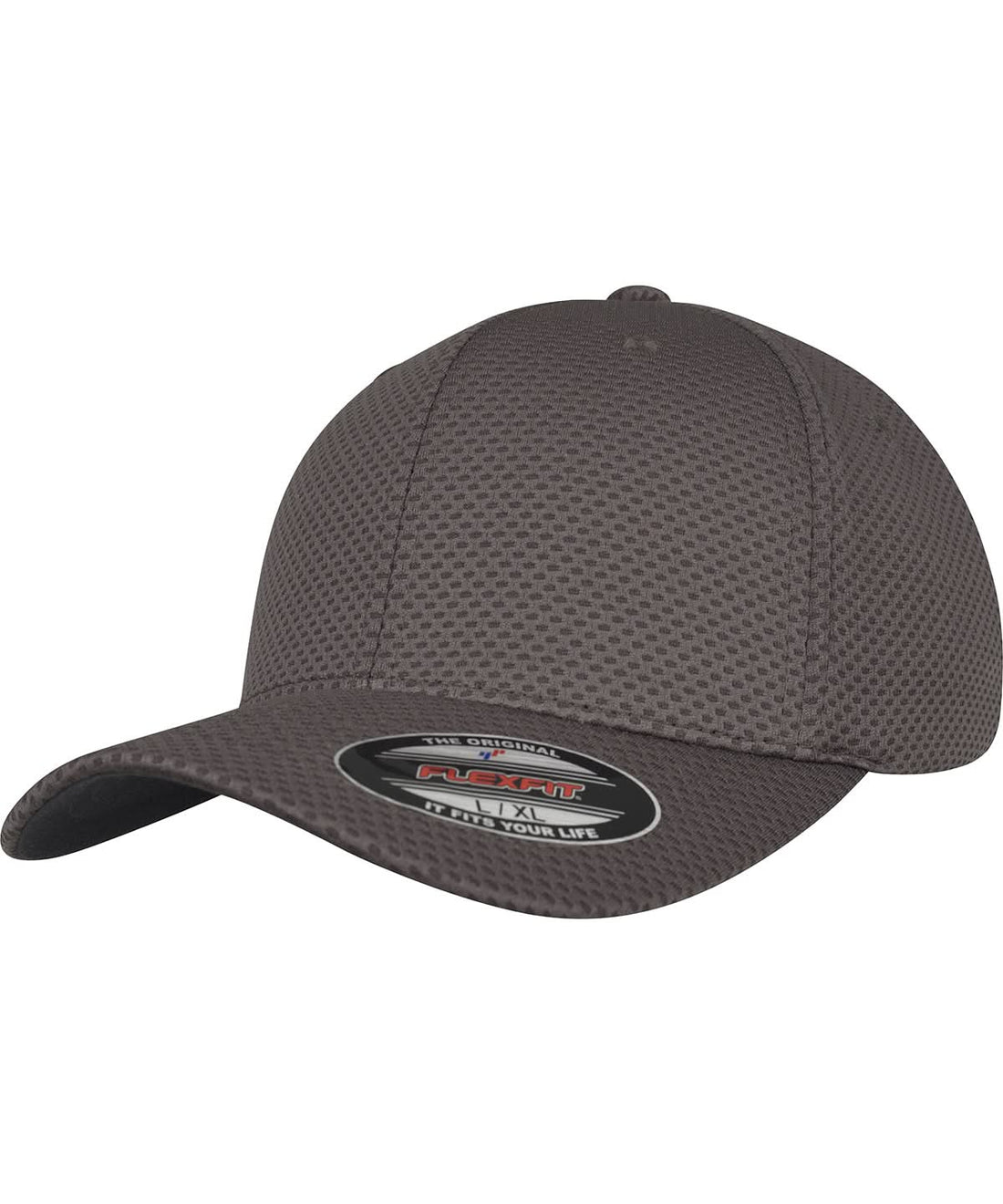 Flexfit By Yupoong Flexfit 3D Hexagon Jersey Cap 6584 YP052 - Dark Grey - Customisable Caps