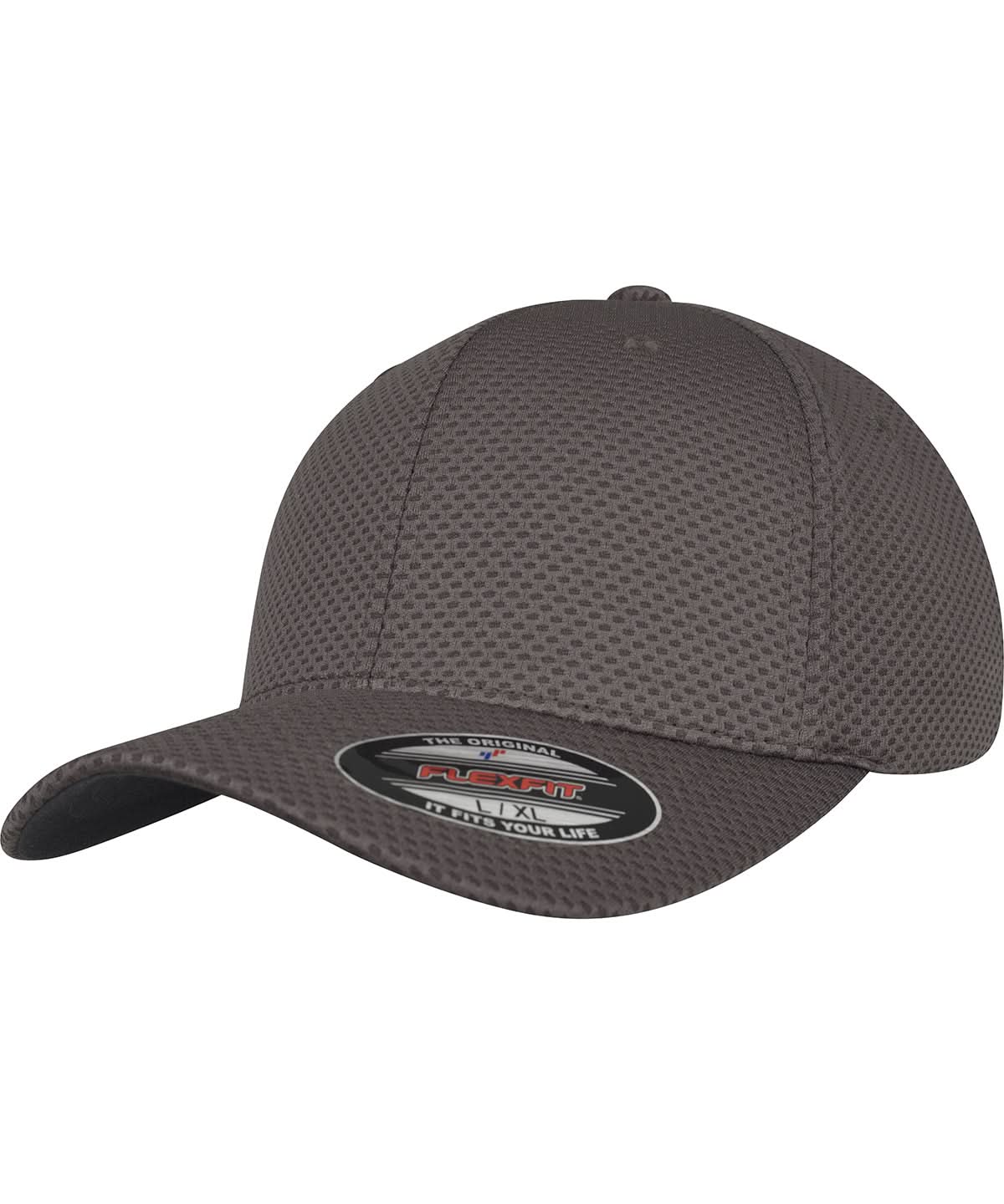 Flexfit By Yupoong Flexfit 3D Hexagon Jersey Cap 6584 YP052 - Dark Grey - Customisable Caps