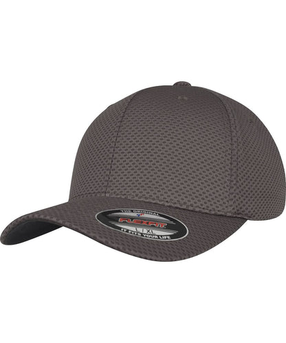 Flexfit By Yupoong Flexfit 3D Hexagon Jersey Cap 6584 YP052 - Dark Grey - Customisable Caps