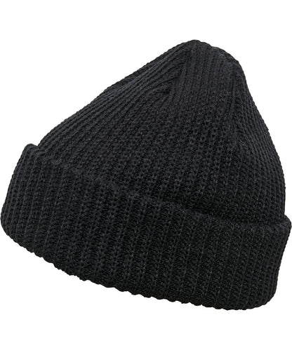 Flexfit By Yupoong Rib Beanie 1502Rb YP066 - Black One size - Customisable Beanies