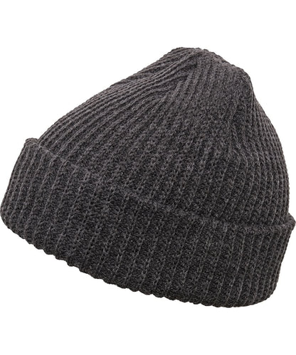 Flexfit By Yupoong Rib Beanie 1502Rb YP066 - Charcoal One size - Customisable Beanies