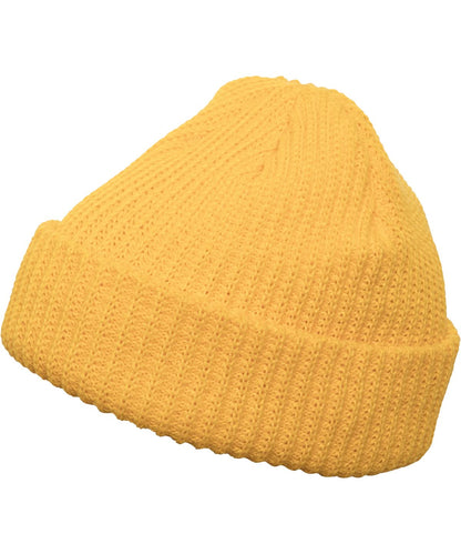 Flexfit By Yupoong Rib Beanie 1502Rb YP066 - Gold One size - Customisable Beanies