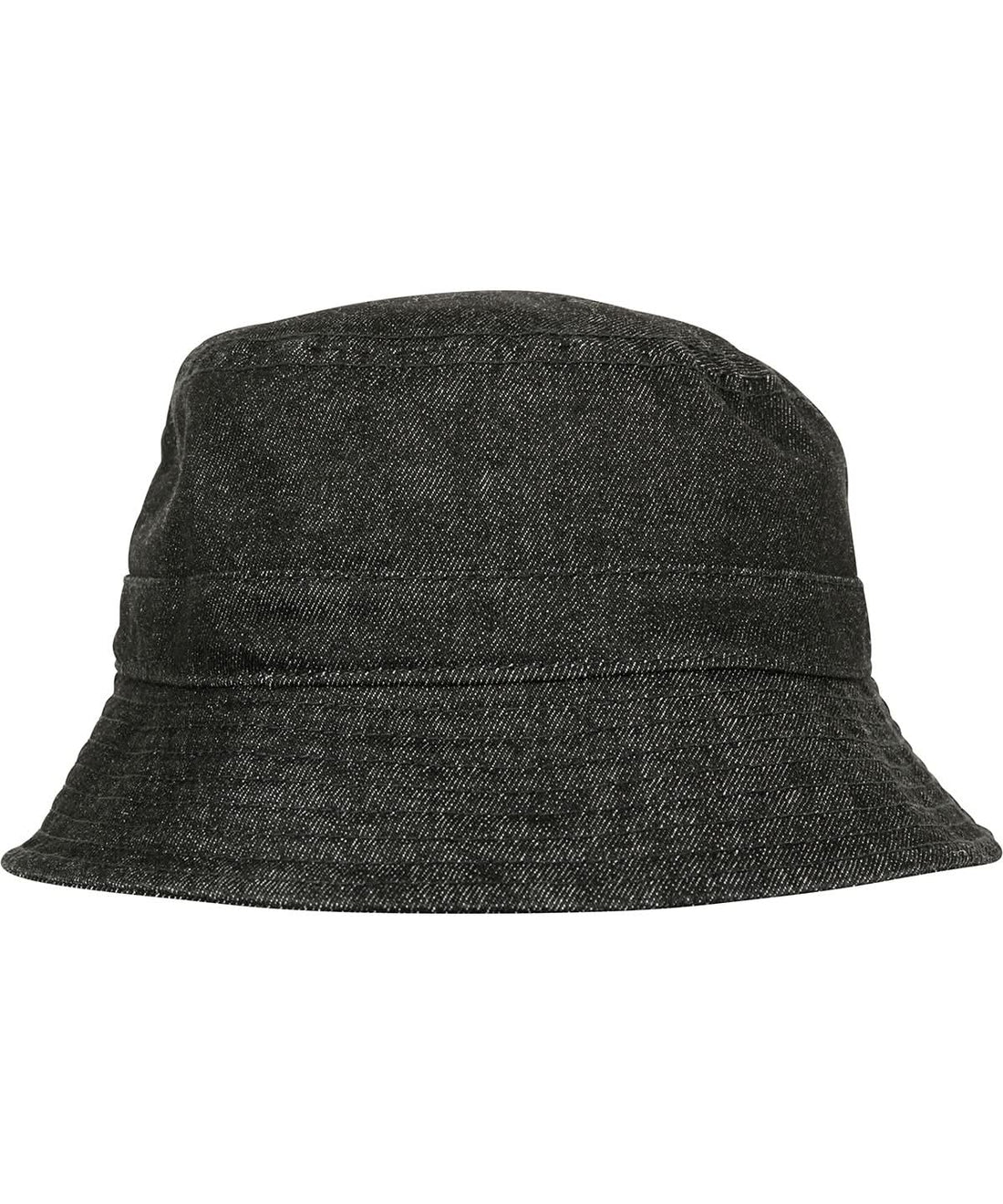 Flexfit By Yupoong Denim Bucket Hat 5003Db YP070 - Black Grey One size - Customisable Hats
