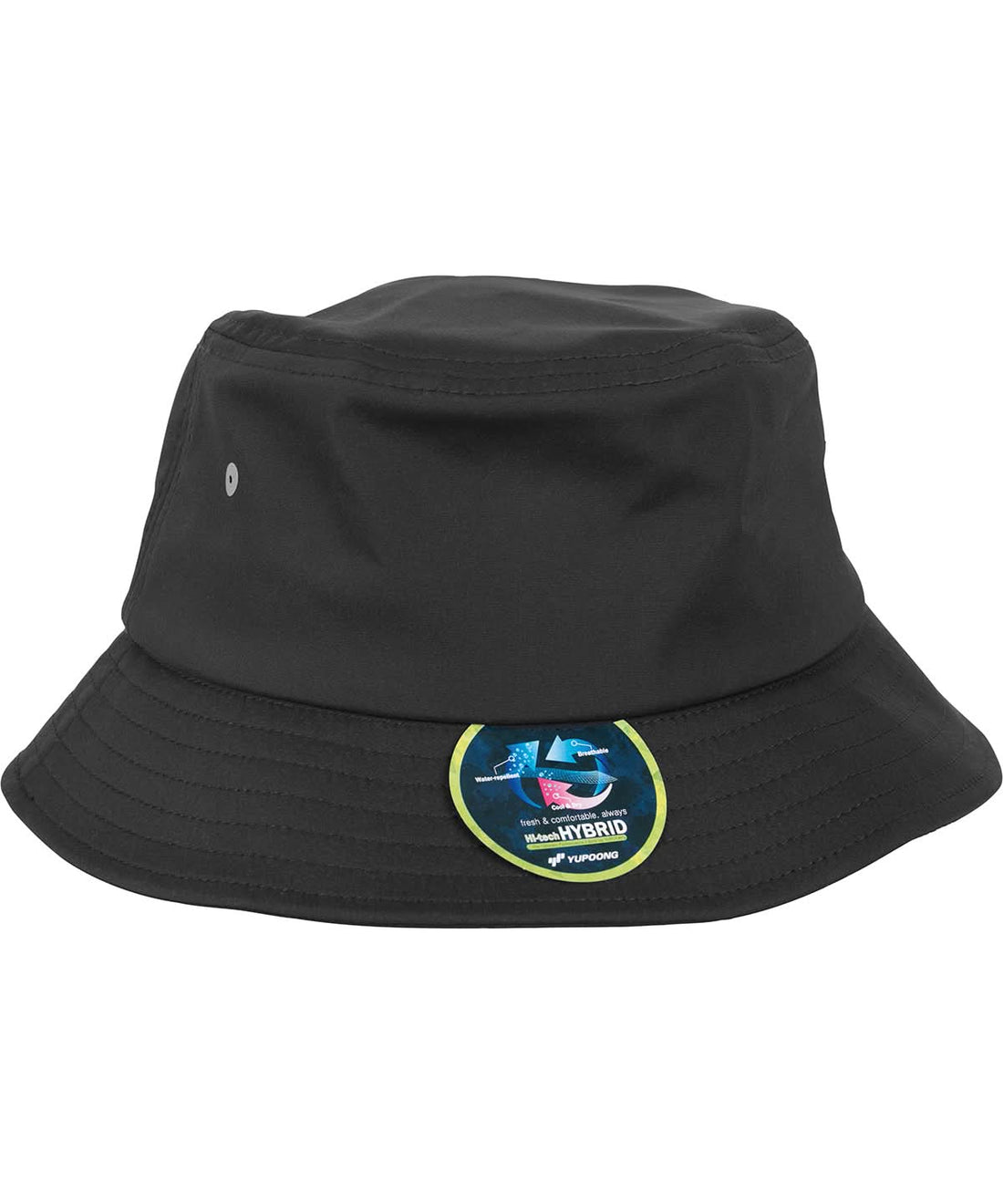 Flexfit By Yupoong Nylon Bucket Hat 5003N YP071 - Black One size - Customisable Hats