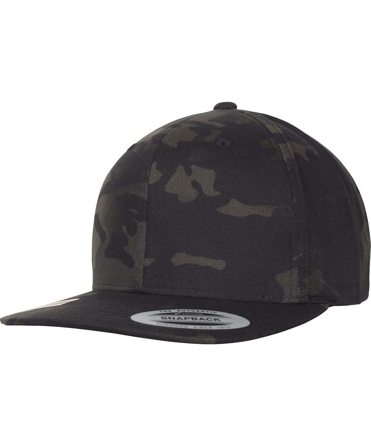 Flexfit By Yupoong Classic Snapback Multicam 6089Mc YP083 - Black Multicam One size - Customisable Caps