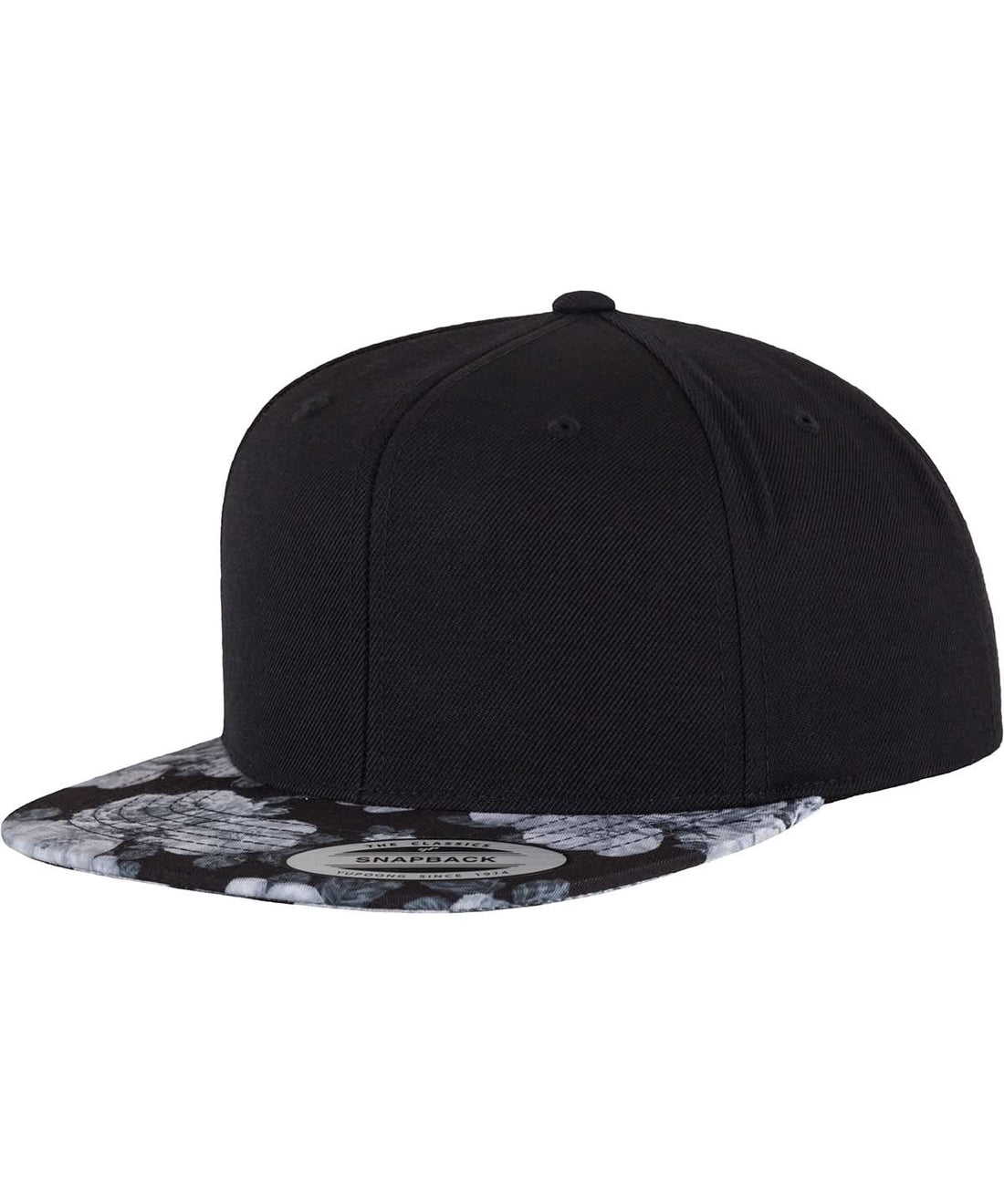 Flexfit By Yupoong Roses Snapback 6089R YP087 - Black Grey One size - Customisable Caps