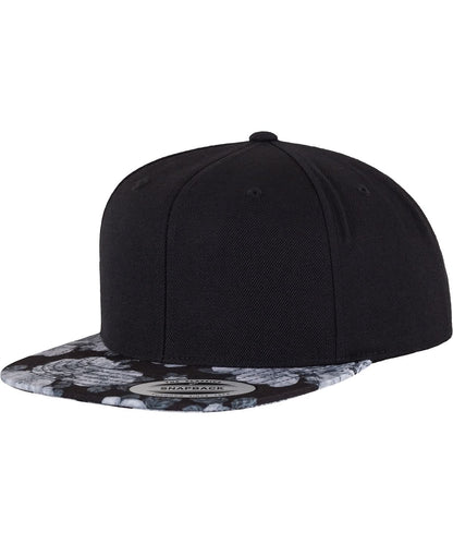 Flexfit By Yupoong Roses Snapback 6089R YP087 - Black Grey One size - Customisable Caps