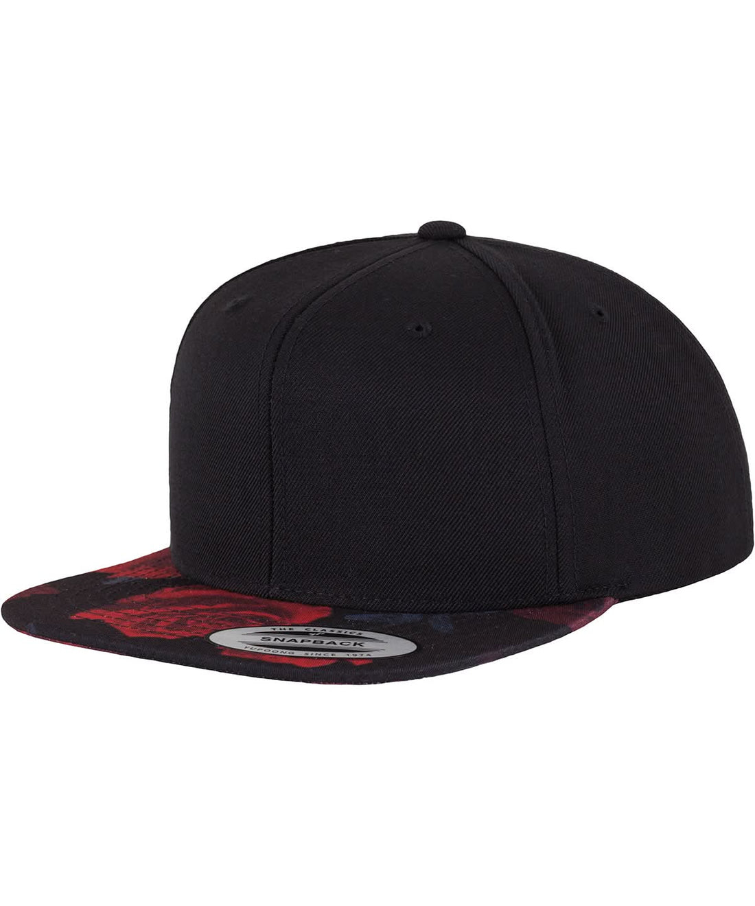 Flexfit By Yupoong Roses Snapback 6089R YP087 - Black Red One size - Customisable Caps