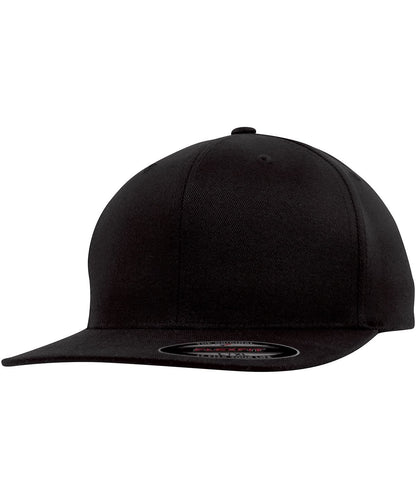 Flexfit By Yupoong Flexfit Flat Visor 6277Fv YP106 - Black - Customisable Caps