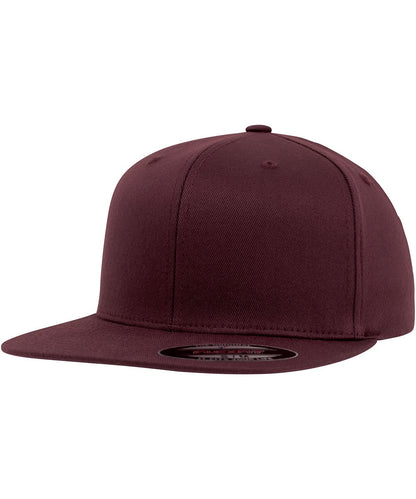 Flexfit By Yupoong Flexfit Flat Visor 6277Fv YP106 - Maroon - Customisable Caps