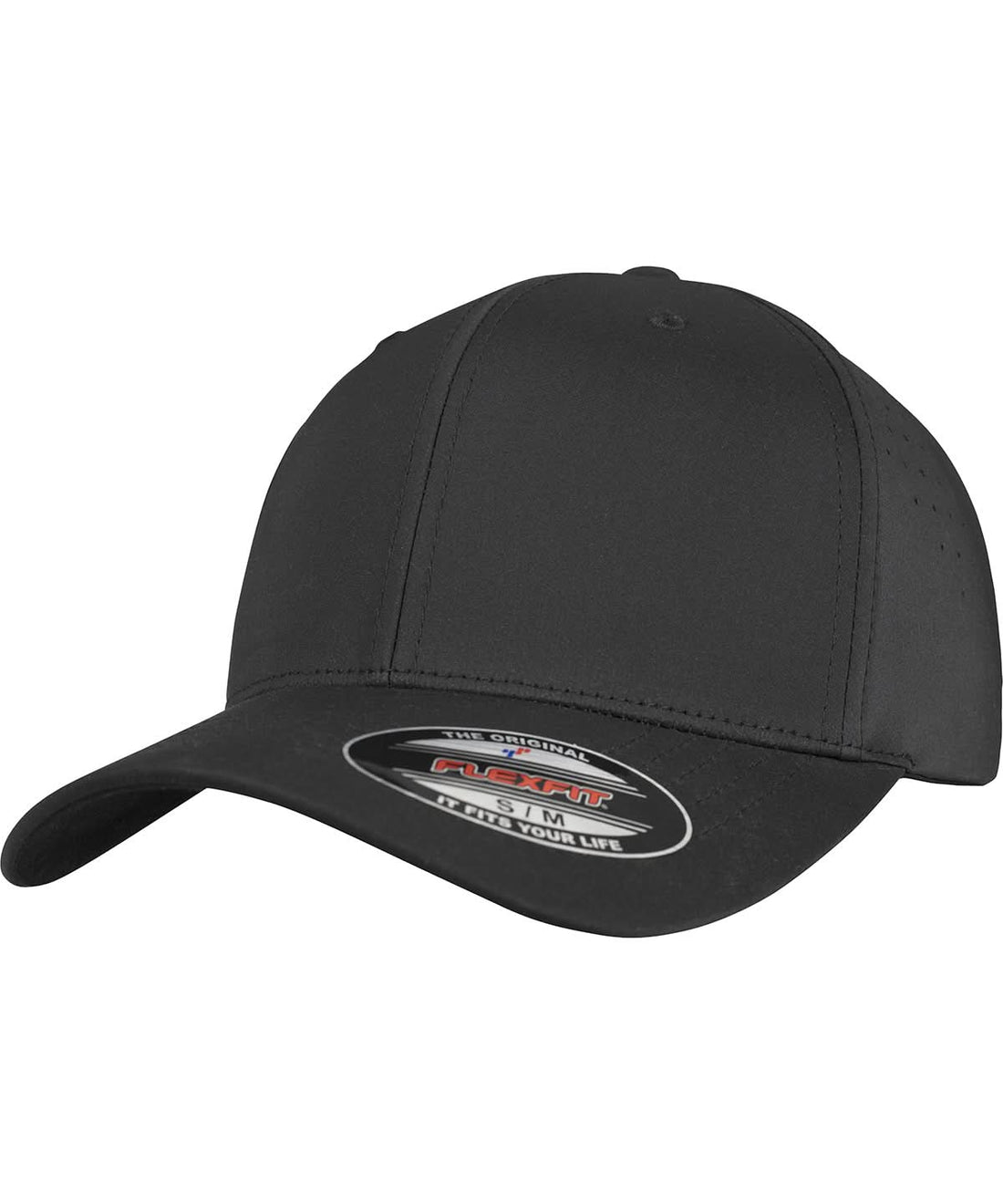 Flexfit By Yupoong Flexfit Perforated Cap 6277P YP114 - Black - Customisable Caps