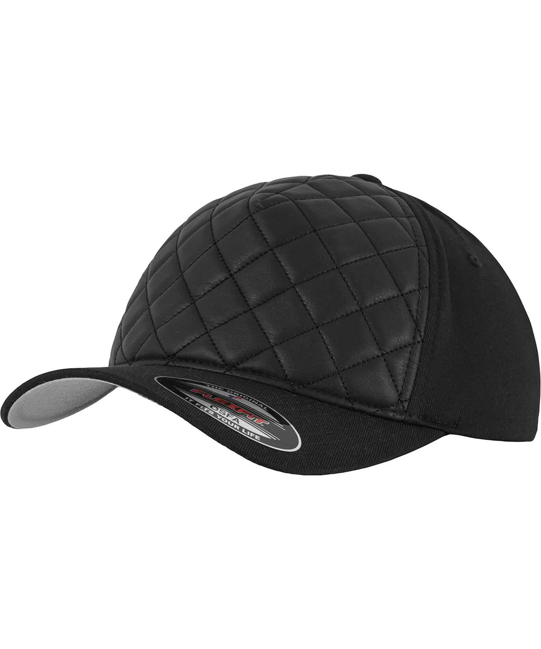 Flexfit By Yupoong Diamond Quilted Flexfit 6277Q YP118 - Black - Customisable Caps