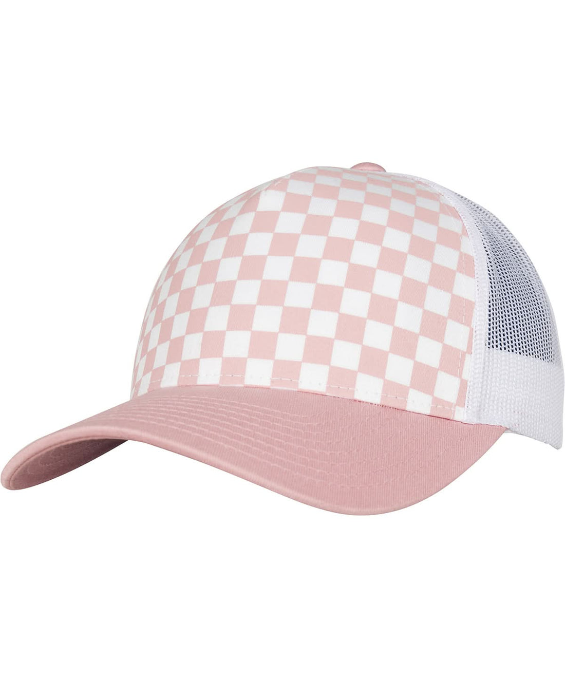 Flexfit By Yupoong Checkerboard Retro Trucker 6506Cb YP124 - Light Rose White One size - Customisable Caps