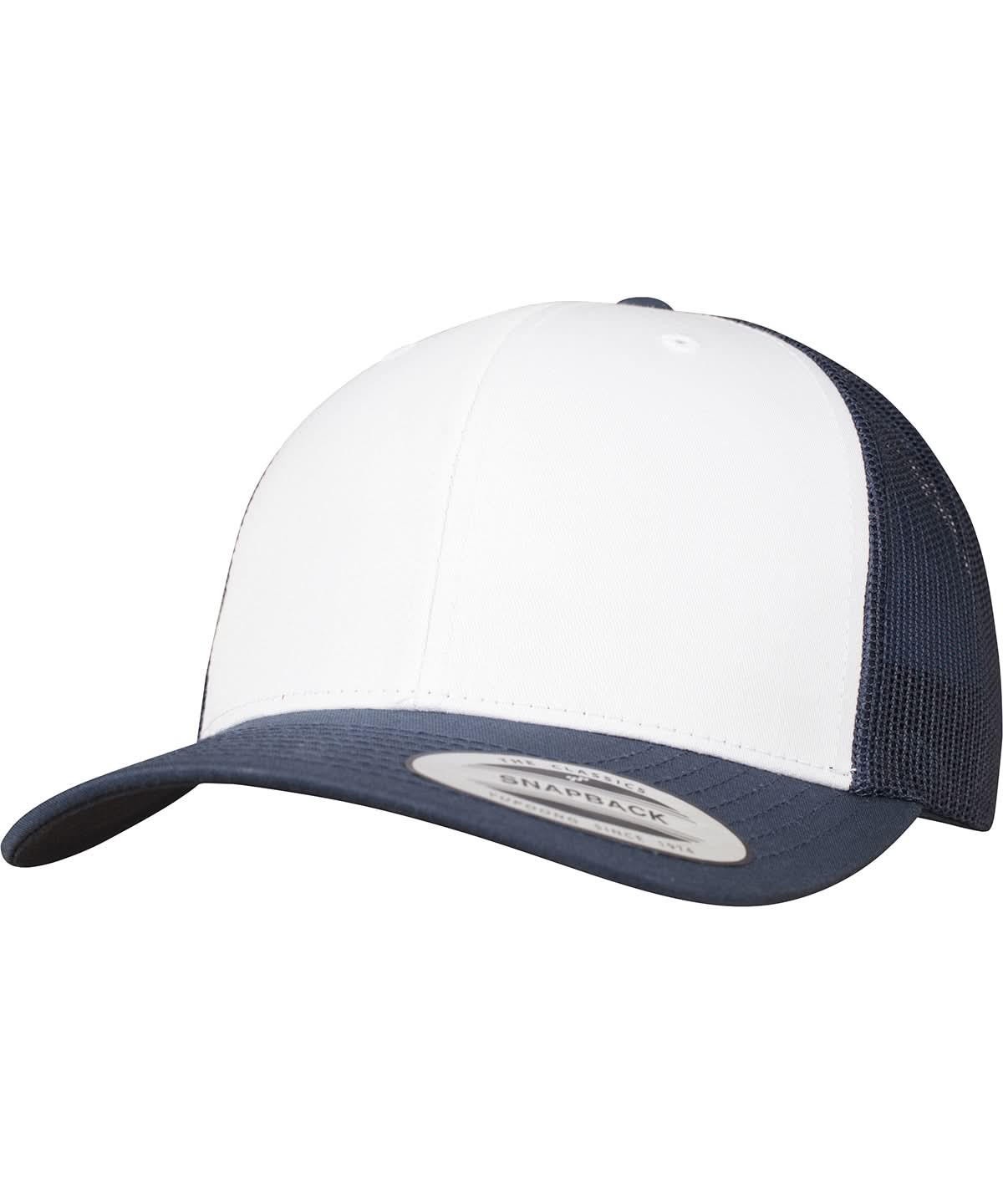 Flexfit By Yupoong Retro Trucker Coloured Front 6606Cf YP129 - Navy White Navy One size - Customisable Caps