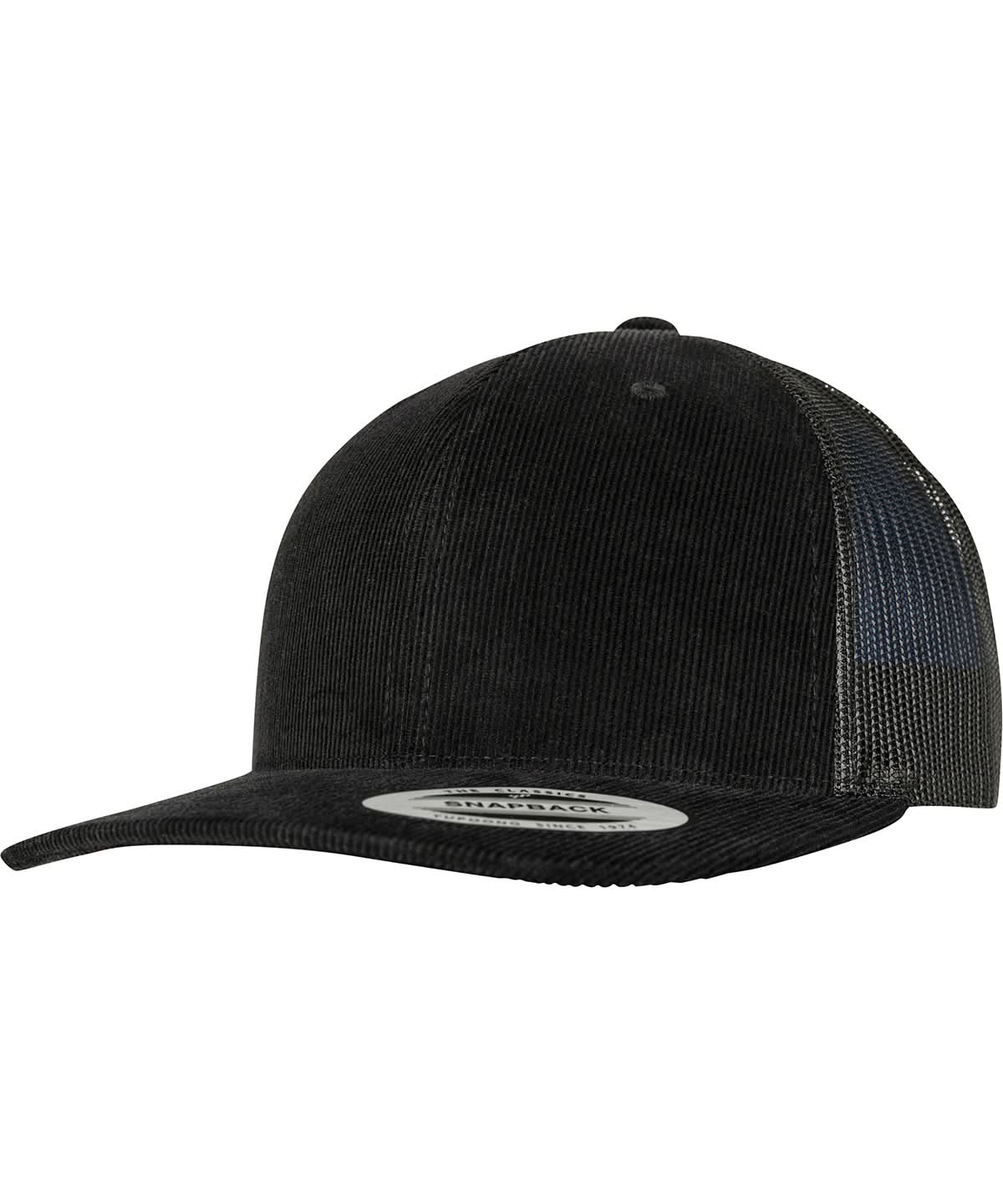 Flexfit By Yupoong Corduroy Retro Trucker 6606Ct YP130 - Black One size - Customisable Caps
