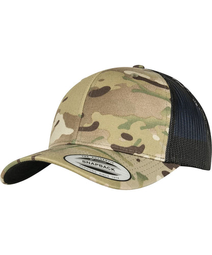 Flexfit By Yupoong Retro Trucker Multicam 6606Mc YP131 - Multicam One size - Customisable Caps