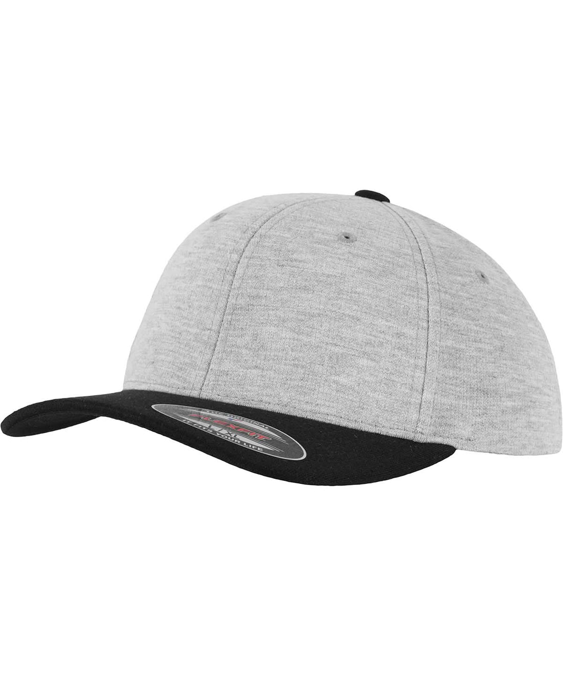 Flexfit By Yupoong Flexfit Double Jersey 2 Tone 6778T YP133 - Grey Black - Customisable Caps
