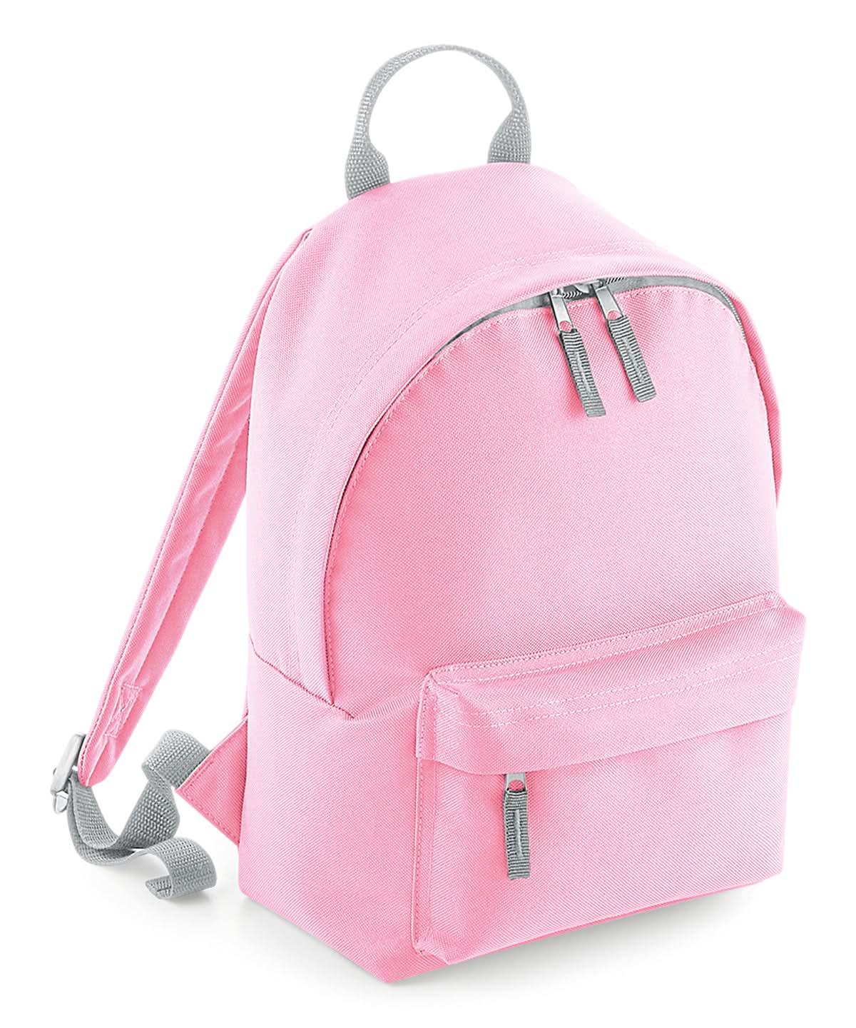 Bagbase Mini fashion backpack B125S - Classic Pink Light Grey One size - Customisable Bags