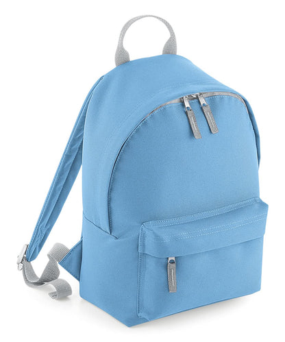Bagbase Mini fashion backpack B125S - Sky Blue Light Grey One size - Customisable Bags