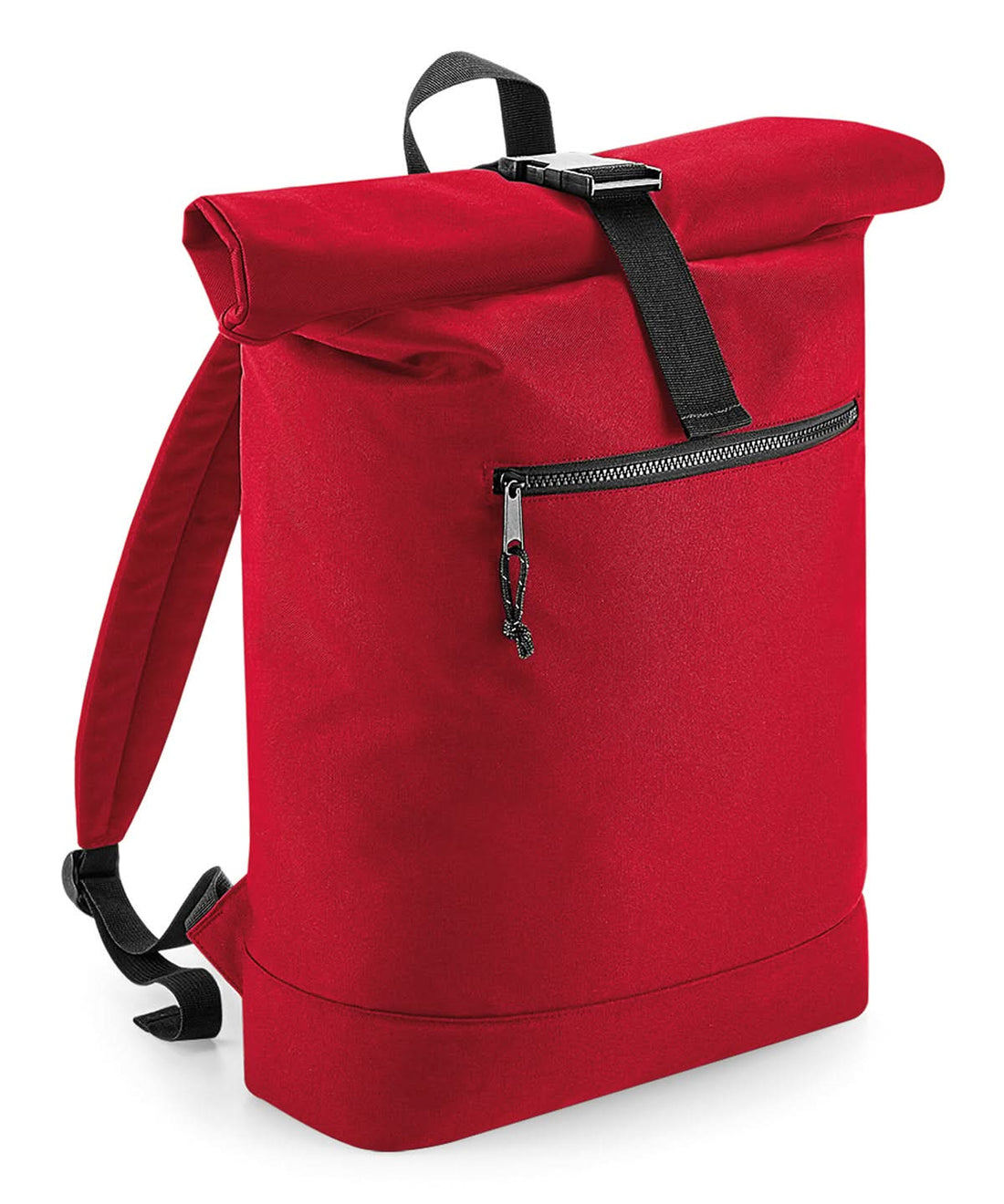 Bagbase Recycled rolled top backpack BG286 - Classic Red One size - Customisable Bags