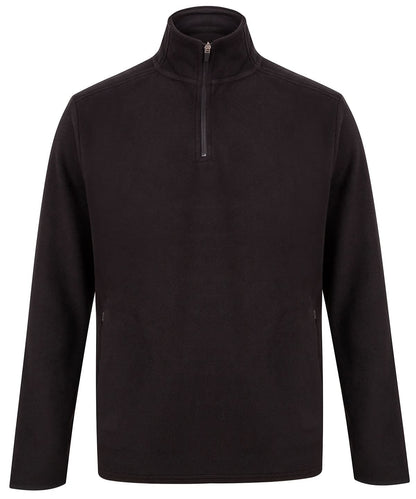 Henbury Zip Microfleece Jacket HB858 - Black - Customisable Jacket