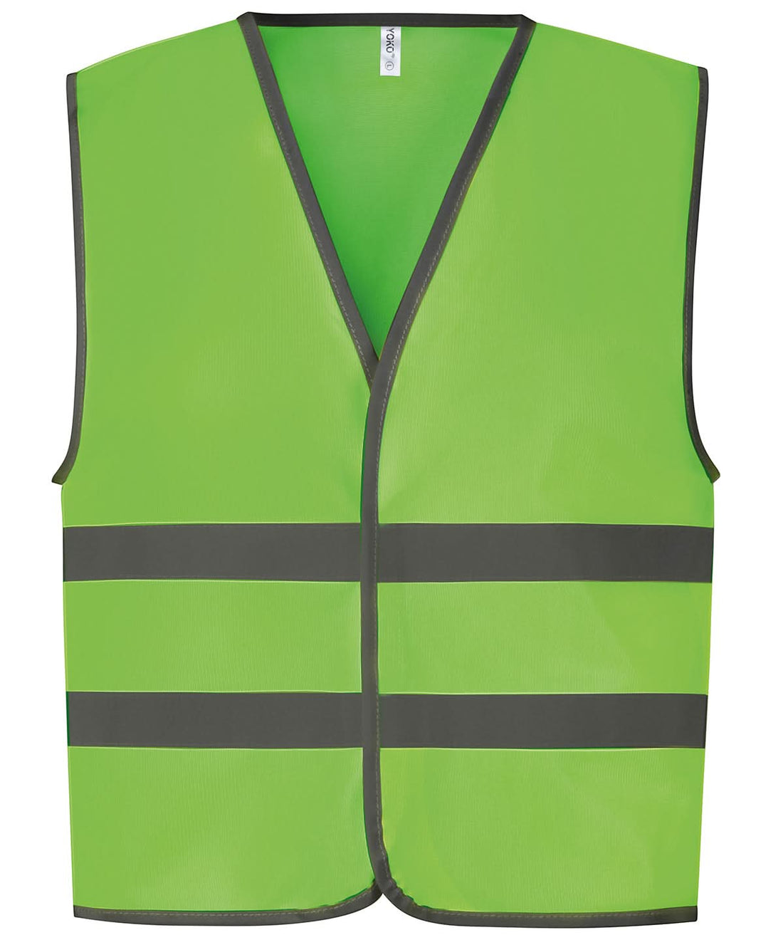 Yoko HV Reflective Border Kids Waistcoat Hvw102Ch YK102 - Lime - Customisable HV Vest