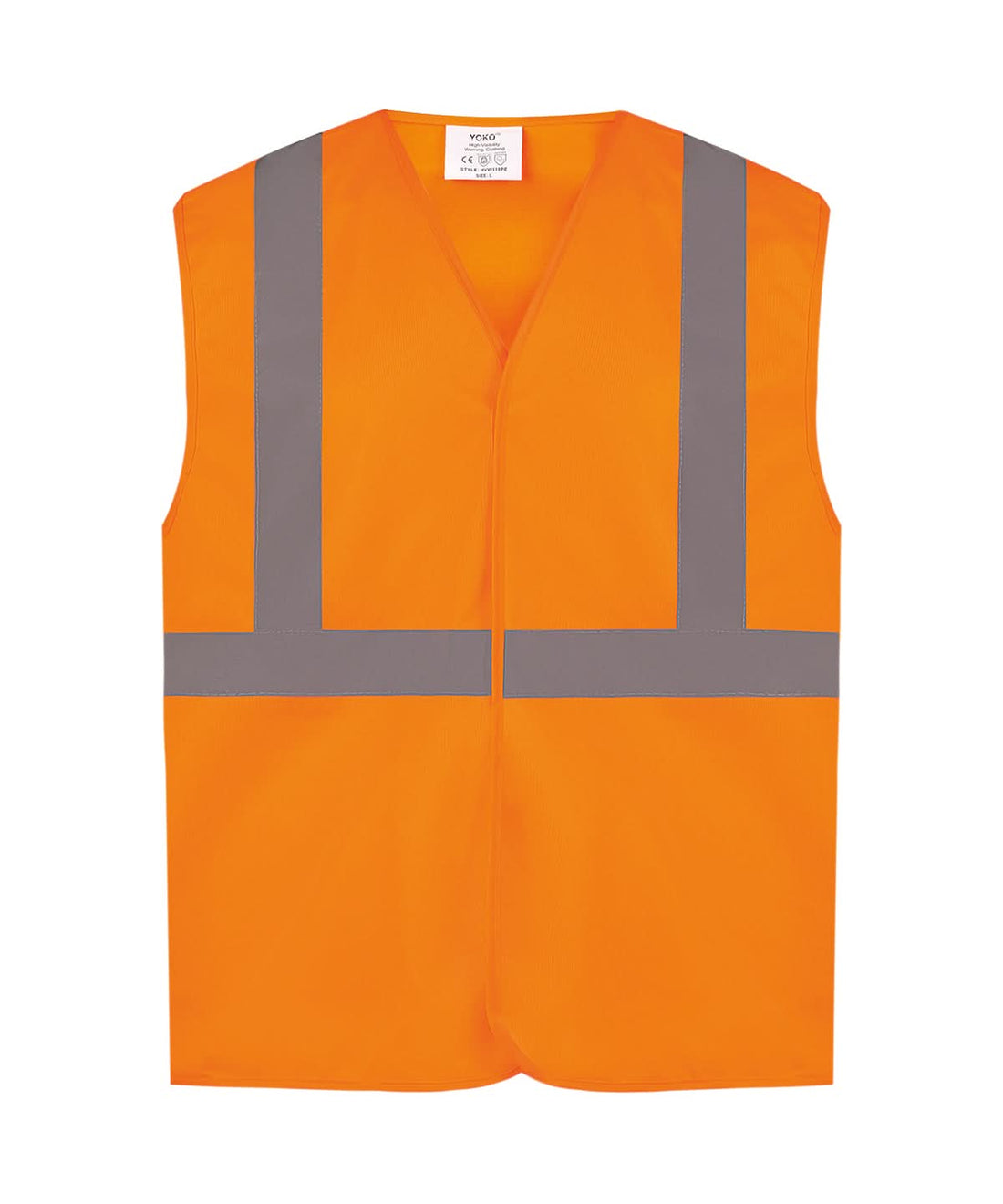 Yoko HV Railway Waistcoat Class 2 Hvw118Pe YK103 - Orange - Customisable HV Vest