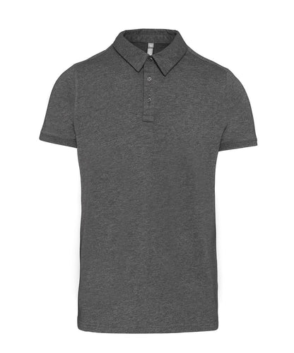 Kariban Jersey knit polo shirt KB262 - Grey Heather - Customisable Polos