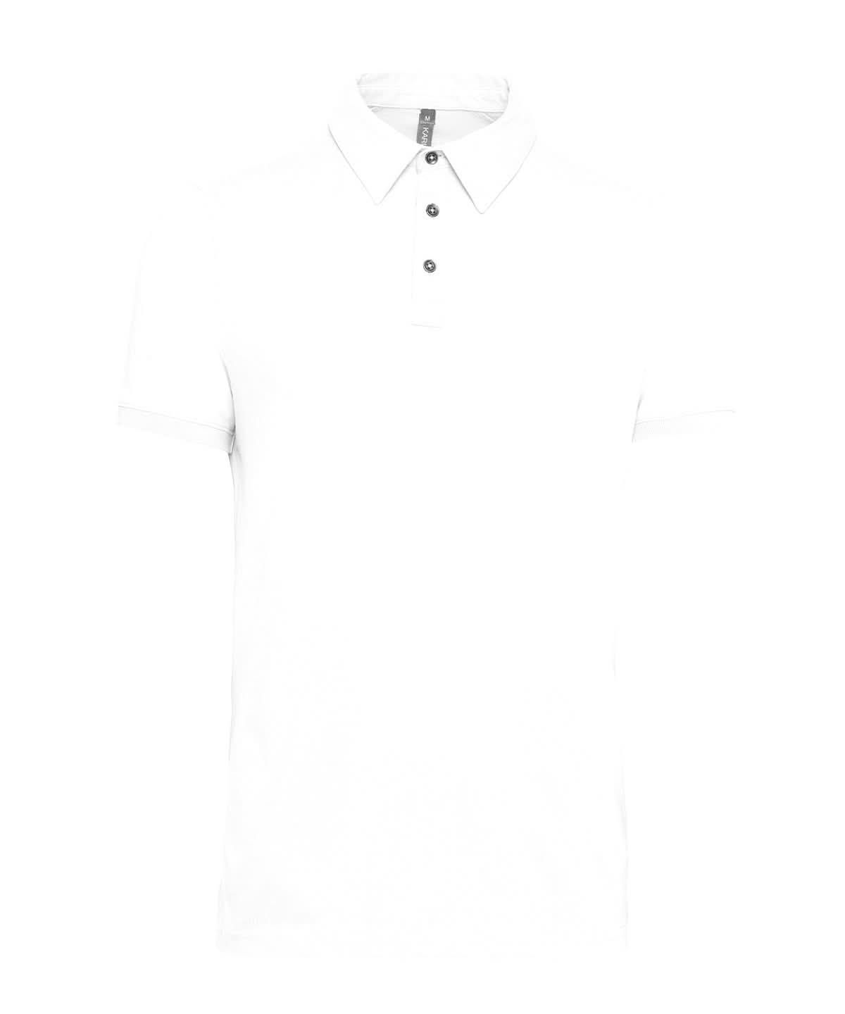 Kariban Jersey knit polo shirt KB262 - White - Customisable Polos