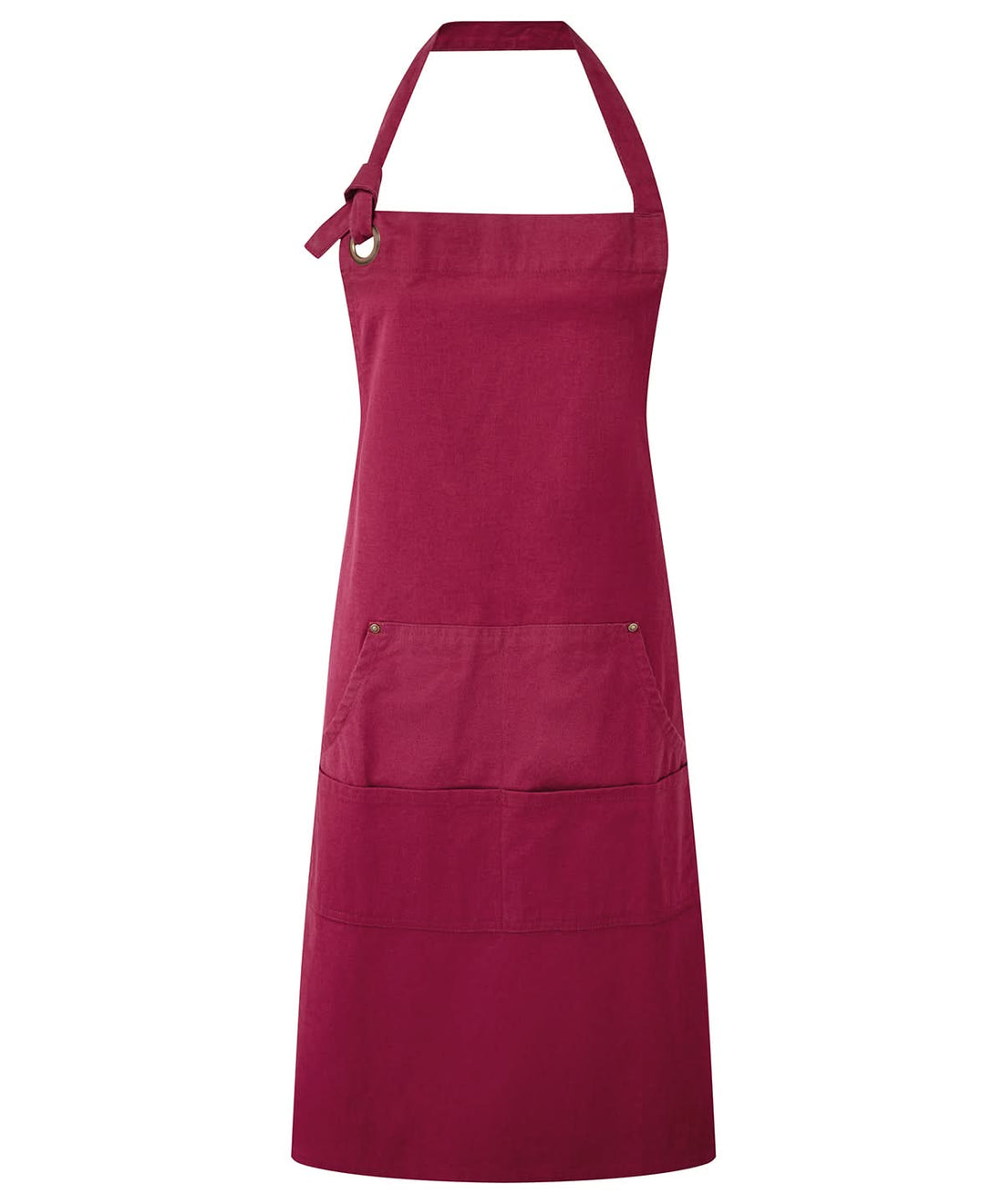 Premier Calibre heavy cotton canvas pocket apron PR137 - Burgundy One size - Customisable Apron