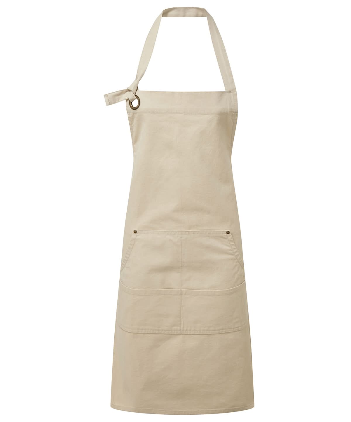 Premier Calibre heavy cotton canvas pocket apron PR137 - Natural One size - Customisable Apron