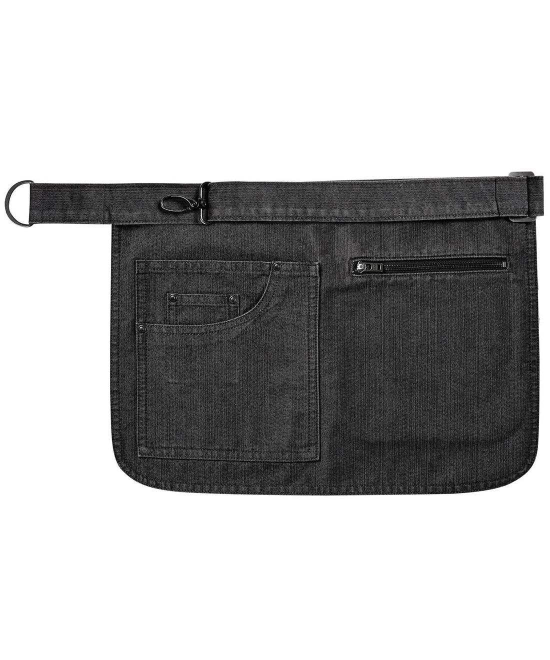 Premier Metro utility hip apron PR138 - Black Denim One size - Customisable Apron