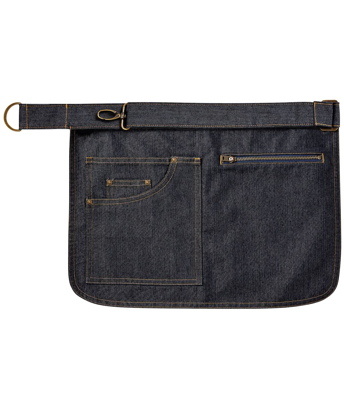 Premier Metro utility hip apron PR138 - Indigo Denim One size - Customisable Apron