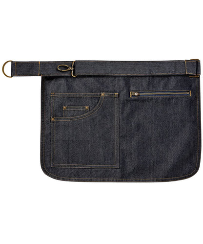 Premier Metro utility hip apron PR138 - Indigo Denim One size - Customisable Apron
