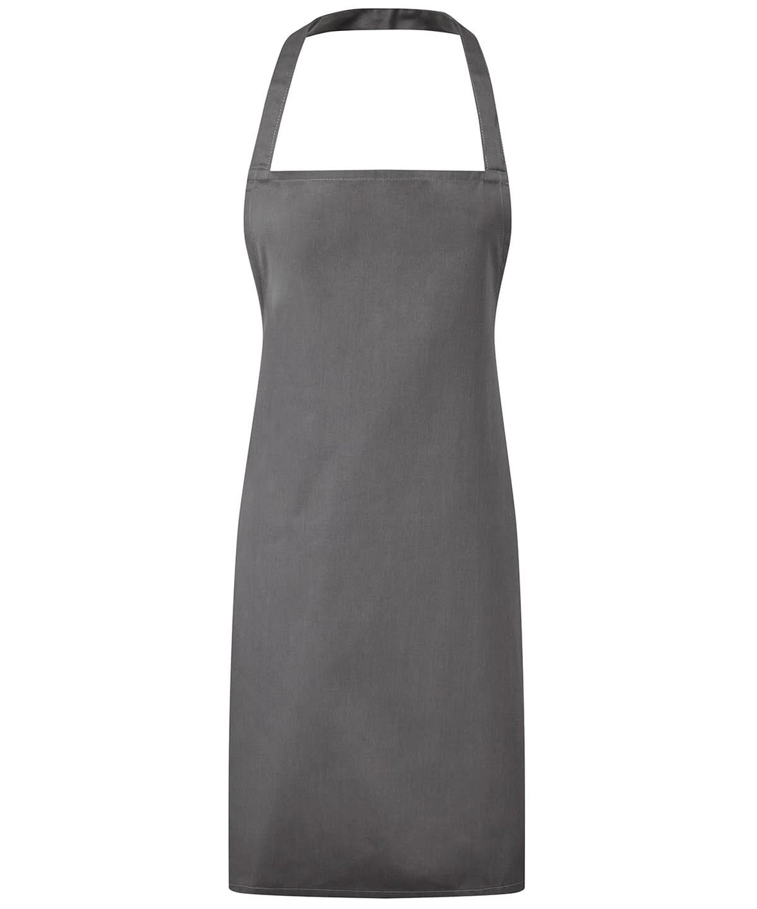 Premier Essential bib apron PR165 - Dark Grey One size - Customisable Apron