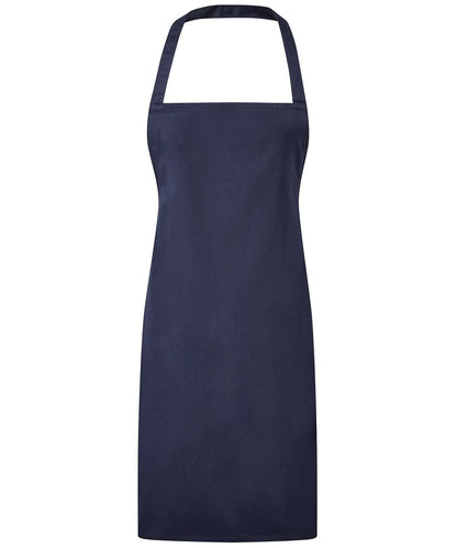 Premier Essential bib apron PR165 - Navy One size - Customisable Apron
