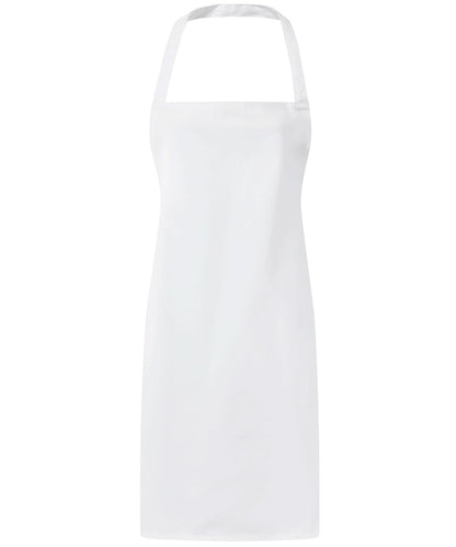 Premier Essential bib apron PR165 - White One size - Customisable Apron