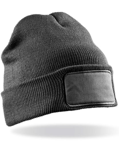Result Winter Essentials Double knit printers beanie RC27X - Grey One size - Customisable Beanies
