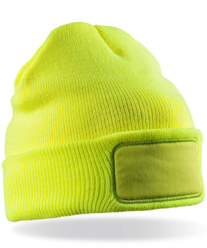 Result Winter Essentials Double knit Thinsulate printers beanie RC34X - Fluorescent Yellow One size - Customisable Beanies
