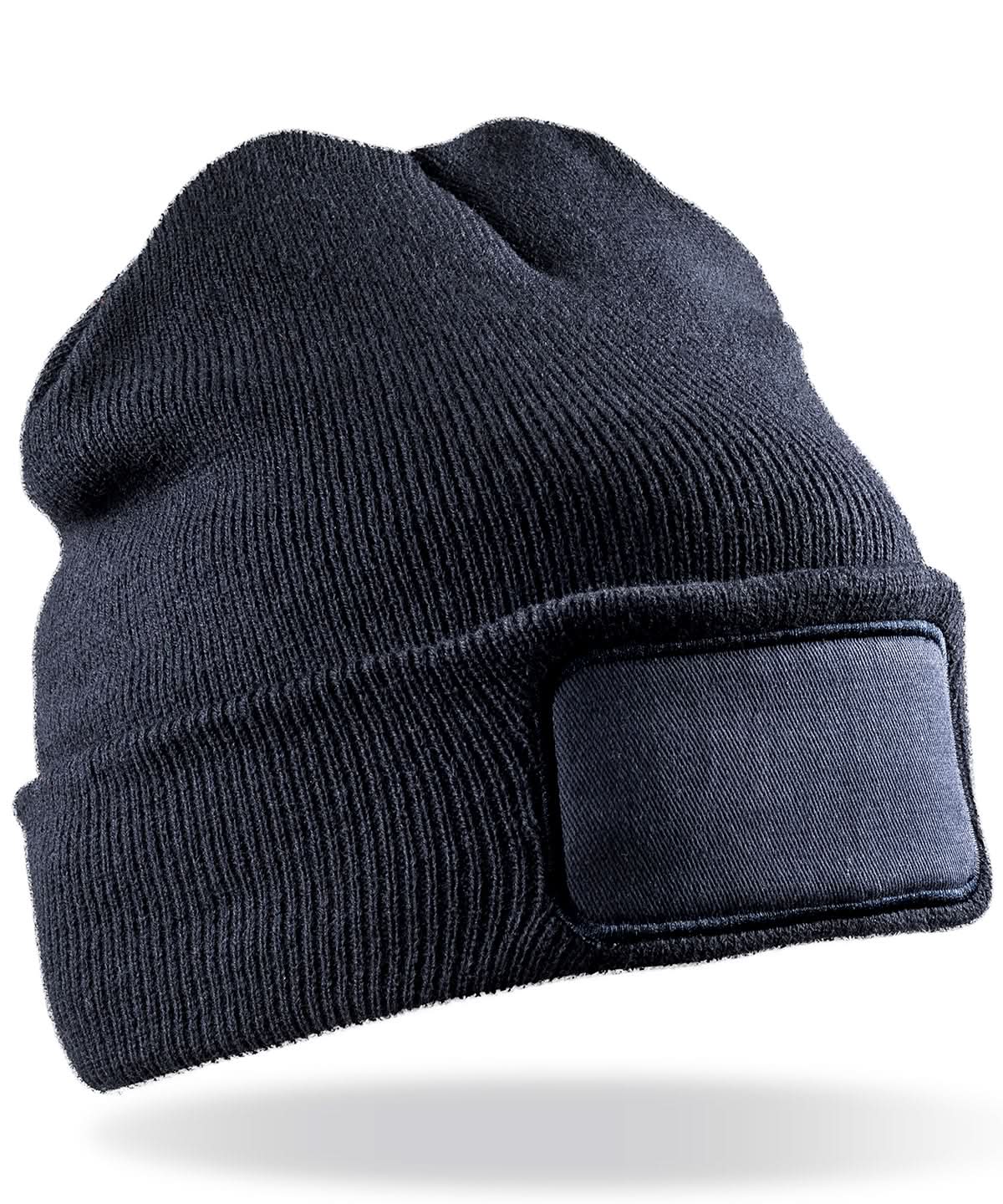 Result Winter Essentials Double knit Thinsulate printers beanie RC34X - Navy One size - Customisable Beanies