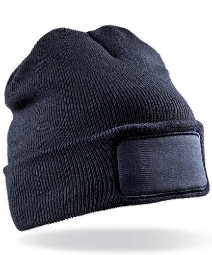 Result Winter Essentials Double knit Thinsulate printers beanie RC34X - Navy One size - Customisable Beanies