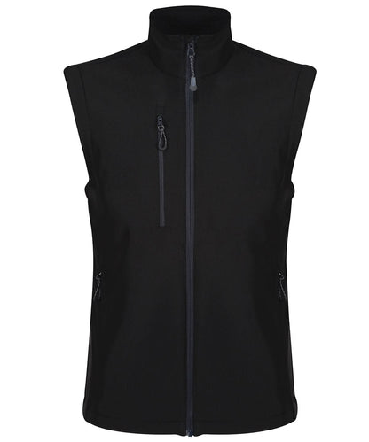 Regatta Honestly Made Honestly Made recycled softshell bodywarmer RG351 - Black - Customisable Bodywarmer