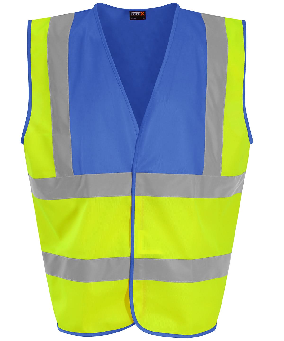ProRTX High Visibility Waistcoat Hv Yellowroyal Blue RX700 - Hv Yellowroyal Blue - Customisable Hi-Vis Vest