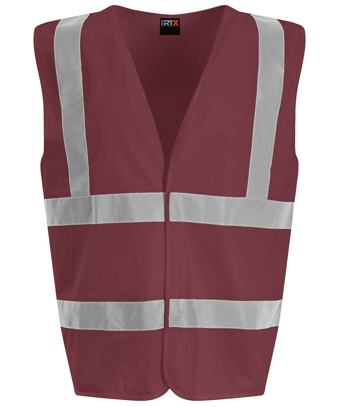ProRTX High Visibility Waistcoat Maroon RX700 - Maroon - Customisable HV Vest